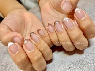 セミロング カラー ネイル chihiro 小路ネイルのネイルデザイン