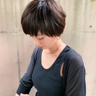 ショート カラー 中川 竜誠のヘアスタイル
