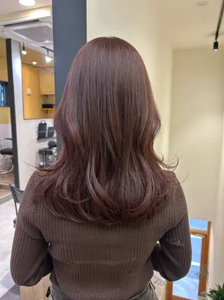 ロング カラー hubhair レイヤー/透明感のヘアスタイル