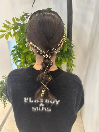 セミロング ヘアアレンジ レディース特化🤍 MIYUKIのヘアスタイル