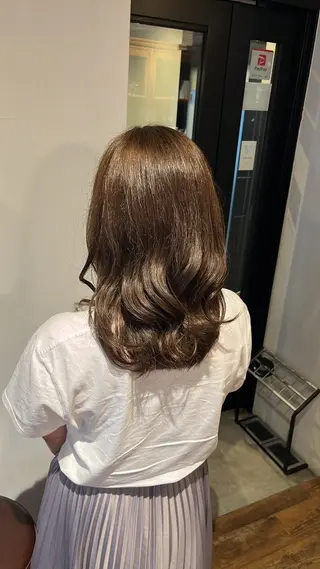 カラー あかね 髪質改善ストレートのヘアスタイル