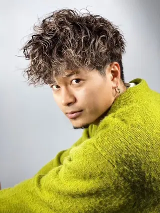 ショート パーマ メンズ 森本⚠️注意事項 ⚠️お読み下さい⚠️のヘアスタイル