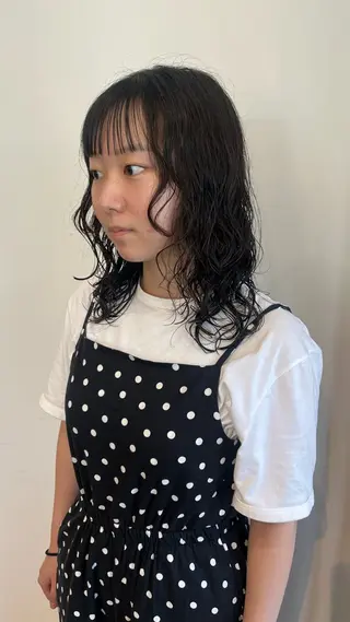 ミディアム パーマ 姫路/飾磨 reika 🌛のヘアスタイル