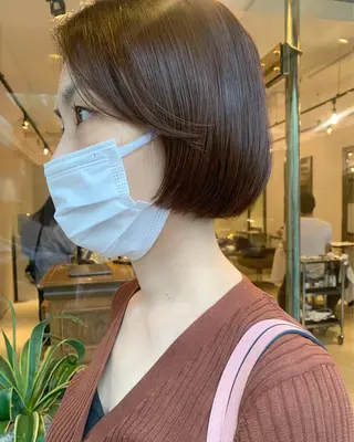 ショート カラー 透明感カラー✂︎ /縮毛矯正/YUKAのヘアスタイル