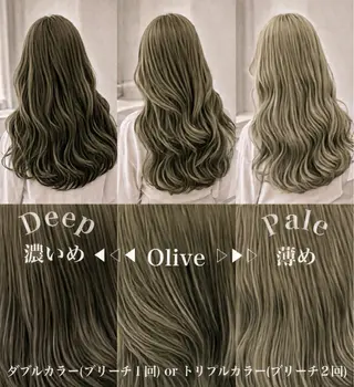 ロング カラー ヘアアレンジ 💕真似出来ない プリーチ縮毛矯正💖のヘアスタイル