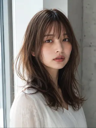 セミロング 艶髪診断で絶対綺麗✨ お悩み解決✨京谷宥✨のヘアスタイル