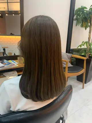 ロング カラー 🌷ラベンダーピンク 顔まわり🌷ねいろのヘアスタイル