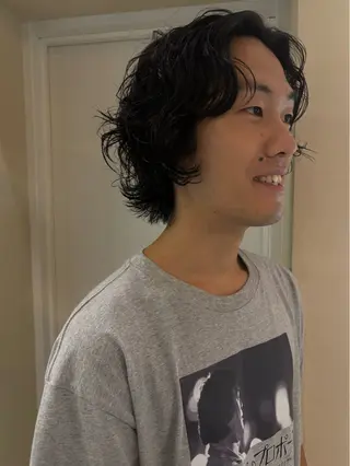 ショート パーマ ヘアアレンジ メンズ 💟Opus // Mizuki🐕のヘアスタイル