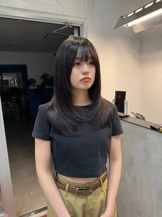 セミロング 🐋湊 ゆうき 🫧のヘアスタイル