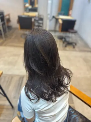 セミロング カラー パーマ/縮毛矯正🍀 鎌田 和希のヘアスタイル
