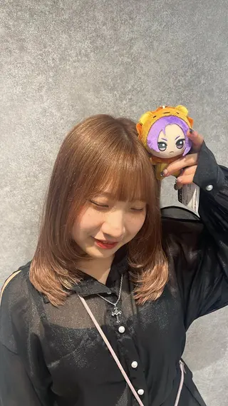 ミディアム ブリーチモデル募集 ʟᴇɪ.れいのヘアスタイル