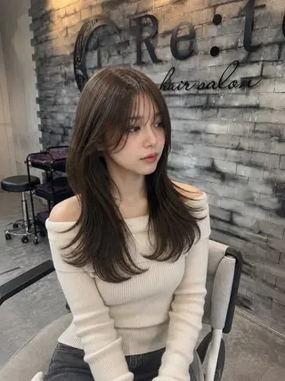 ロング 韓国レイヤー🩶🌙 Ryoseiのヘアスタイル
