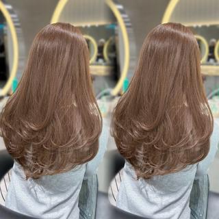 セミロング 🤍naomi／ 韓国レイヤー🤍のヘアスタイル