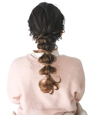 ヘアアレンジ 麻優 ヘアセットのヘアスタイル