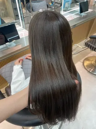 ロング カラー ヘアセット/レイヤー 赤み消し/はるかのヘアスタイル
