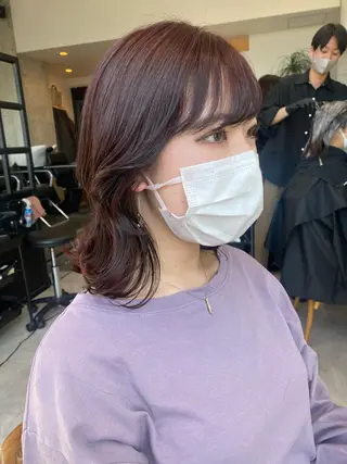 ミディアム カラー 似合う髪型見つけます AYAKAのヘアスタイル