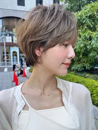ショート ✄安野祥華銀座大人 絶壁解消ショート✄のヘアスタイル