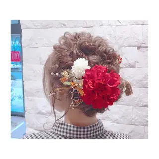 ヘアアレンジ YUI𓍯ｴｸｽﾃ /ﾆｭｱﾝｽｶﾗｰのヘアスタイル