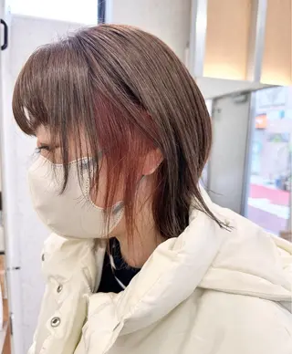 ミディアム GOAT_茅ヶ崎 キシ サクラのヘアスタイル