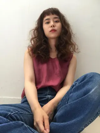 ロング パーマ フレンチボブパーマ Yuukiのヘアスタイル