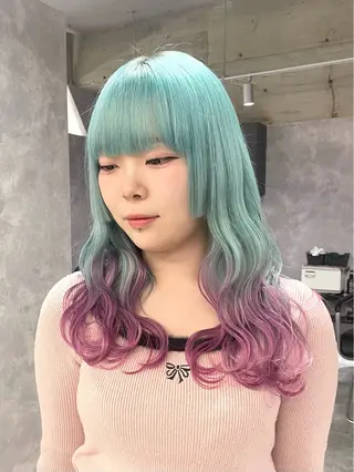 ロング カラー 市川 澪のヘアスタイル