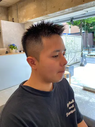 ショート メンズ 💈メンズカット 中野💈志賀 隼樹のヘアスタイル