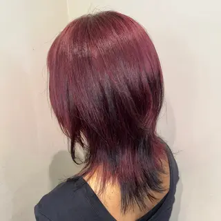 ミディアム 🎀ハイトーン/ 艶カラー/夕月🎀のヘアスタイル