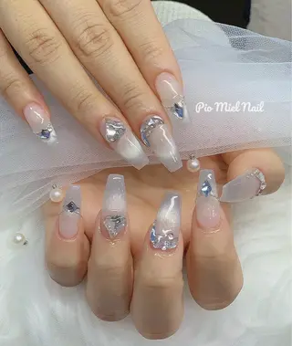 ネイル HANA 長さだしのネイルデザイン
