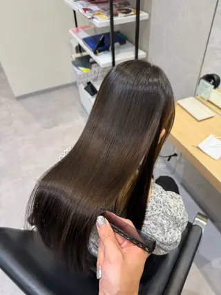 ロング 縮毛矯正/メンズ カット栄 伊藤 翔哉のヘアスタイル