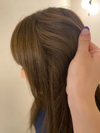 ロング カラー shuri/暖色カラ ー暗髪カラー/矢場町のヘアスタイル