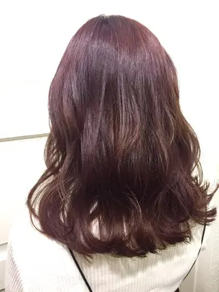 ミディアム セミロング ロング カラー 若杉 諒のヘアスタイル
