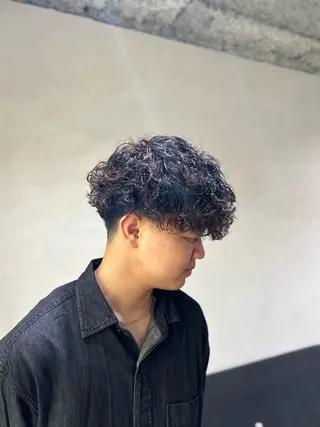パーマ メンズ 河田 日和のヘアスタイル