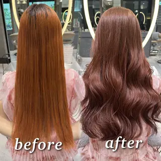 カラー ロング Lond alxeiaのヘアスタイル