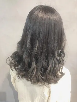 ミディアム カラー ヘアアレンジ TOKI /透明感/原宿のヘアスタイル