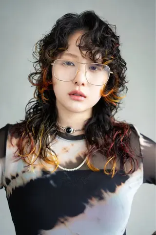 ロング カラー 小田 晃瑛のヘアスタイル