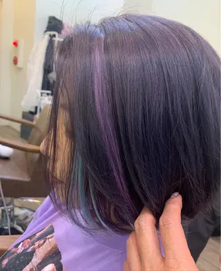 ミディアム カラー 鶴見 和美のヘアスタイル