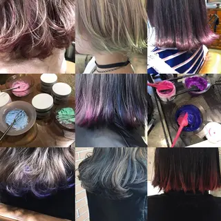 ミディアム カラー パーマ ヘアアレンジ メンズ キッズ ネイル マツエク・マツパ サロンドミルク 渋谷高比良のヘアスタイル