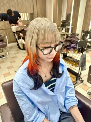 ミディアム 和田  魁 【店長】のヘアスタイル