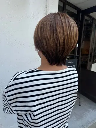 ショート カラー 韓国好き🇰🇷 美容師MIKUのヘアスタイル