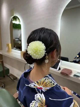 ロング ヘアアレンジ 縮毛矯正/髪質改善 /関内/あべももこのヘアスタイル