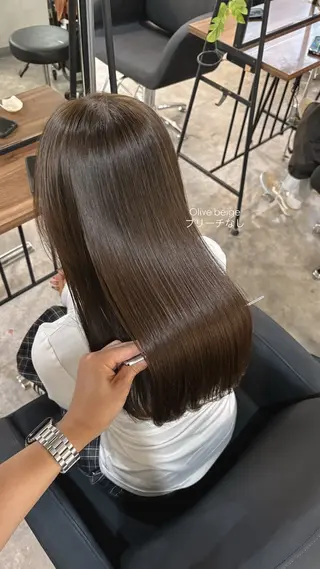 セミロング カラー パーマ ヘアアレンジ メンズ 髪質改善縮毛矯正 ブリーチなしRYOのヘアスタイル