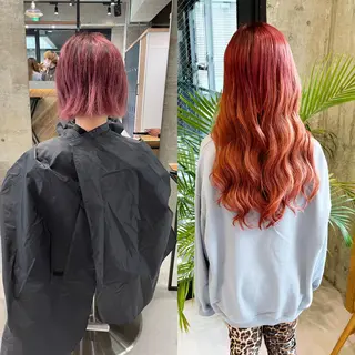 ロング カラー ヘアアレンジ マツエク・マツパ TATSUYA アートディレクターのヘアスタイル