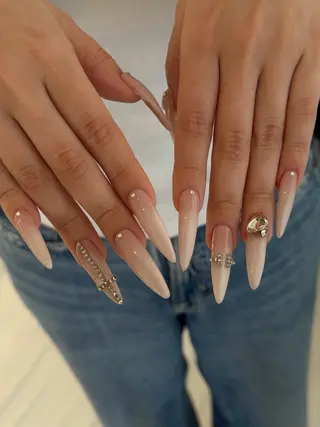 ネイル なぽ ❤︎長さだし / 韓国nailのネイルデザイン