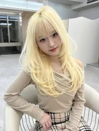 ロング 川口 真也のヘアスタイル