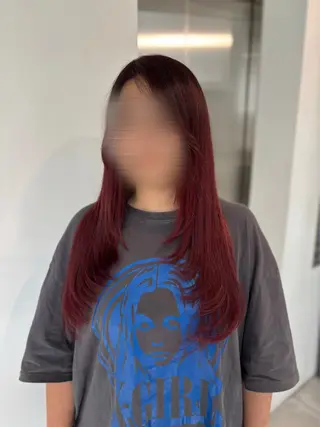 ロング 🎀暖色カラー🎀 韓国ヘア まなかのヘアスタイル