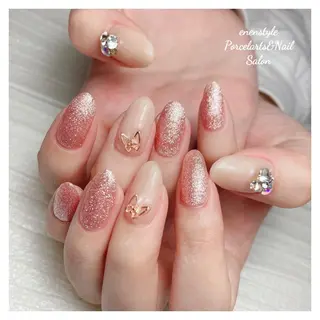 ミディアム ネイル 🐾enen style 🐾のネイルデザイン