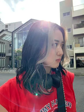 ミディアム カラー アライ ナタカのヘアスタイル