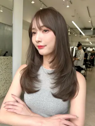 ロング 原宿/ハイライト バレイヤージュ/大智のヘアスタイル