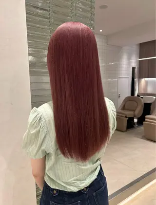 セミロング カラー ヘアアレンジ メンズ 透明感×艶髪 🫒maki🎀のヘアスタイル
