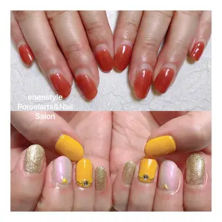 ミディアム ネイル 🐾enen style 🐾のネイルデザイン